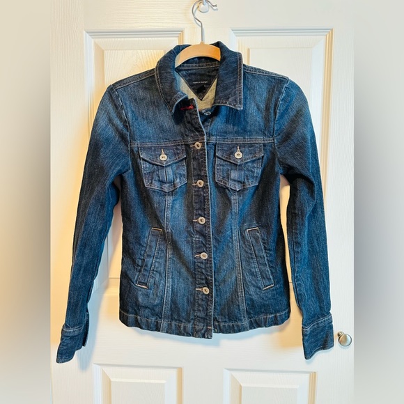 Tommy Hilfiger Tops - Tommy Hilfiger Fitted Jean Jacket Size S Navy Blue